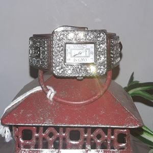 Beautiful stainless steel belt like bedazzle watch